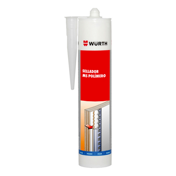 Mastic silicone couleur gris - WURTH