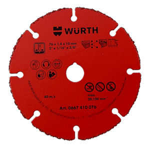 Disque à tronçonner carbure de tungstène