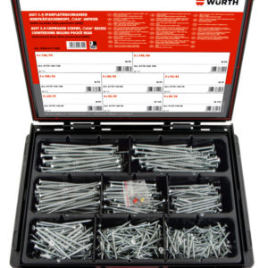 Coffret de vis à bois