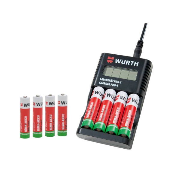 Chargeur de batterie de véhicule 4 A (1 A) - Würth Caraïbes / Outre-Mer