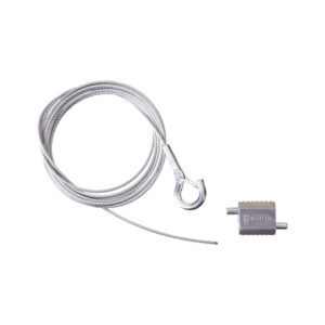 Kit attache Ø 1,5 mm + embout simple mousqueton