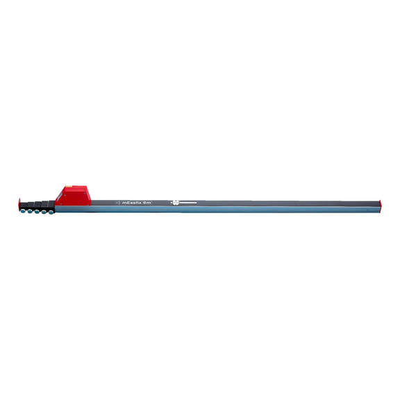 Bâton De Mesure Télescopique OMEX 5 Mètres - Profil Rectangulaire Robuste, Avec Niveaux à Bulle - Pour Chantier, Bricolage, Mesure Précise
