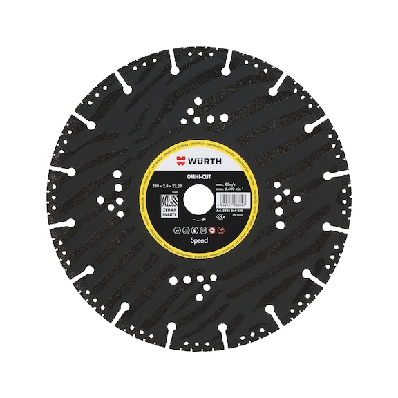 disque diamant polyvalent jaune noir