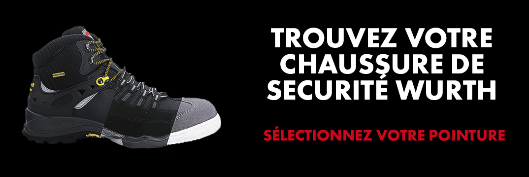 selection pointure chaussures securité wurth outre mer