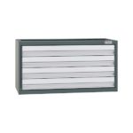 Module à tiroirs avec panneau d'aluminium Largeur : 834 mm - 450 mm, 32.400 kg, 834 mm, 430 mm, 1 pcs