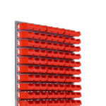 Etagère murale 1000 - 90boîtes. taille4. rouge, 1055 mm, 1125 mm, Tôle d'acier, 1 pcs