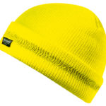 Bonnet tricoté de protection haute visibilité - Jaune, Taille unique, 100% acrylique, 100% polyester, 1 pcs