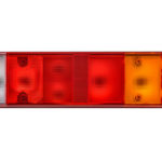 Bloc optique à 7 chambres 24 V - Rectangulaire, Droite, Fiche compacte IVECO, Ampoule, 1 pcs