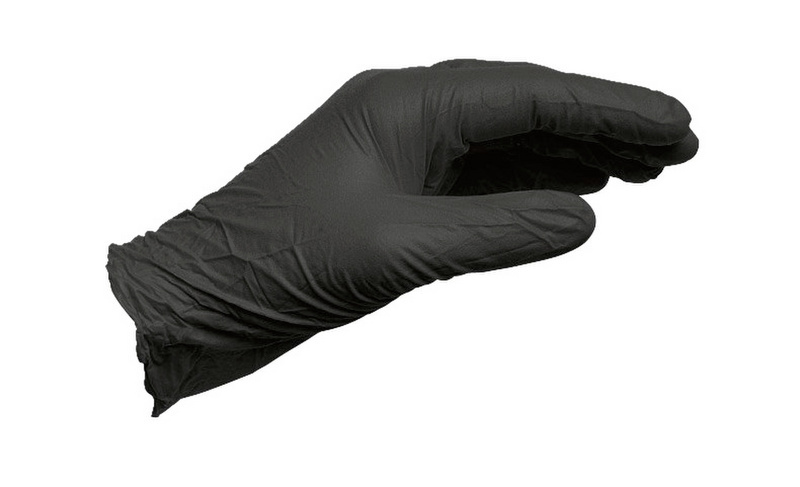 Boîte de 50 gants en nitrile antidérapant noirs Kraftwerk