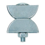 Connecteur pour plan de travail, court - Fonte de zinc, Brut, 17 mm, 25 pcs