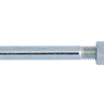 Boulon acier zingué 6.8 - M16, 140 mm, 10 mm, SW24, 10 pcs