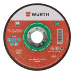 Disques à tronçonner WÜRTH pour Inox - 125 mm, 1 mm, Plat, 12200 tr/min, 50 pcs