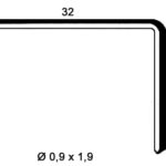 Agrafes cuivrées pour carton 32 mm série R - 15 mm, 32 mm, Cuivre, Oui, 20000 pcs