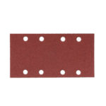 Bandes de papier abrasif à sec, bois KP perfect - 93 mm x 178 mm, 8 trous, P80, Barrette, 50 pcs