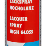 Peinture en spray, haute brillance - 600 ml, Bleu ciel RAL 5015, Buse en éventail, Nitro-alkyde, 1 pcs