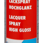 Peinture en spray, haute brillance - 600 ml, Aluminium blanc RAL 9006, Buse en éventail, Nitro-alkyde, 1 pcs