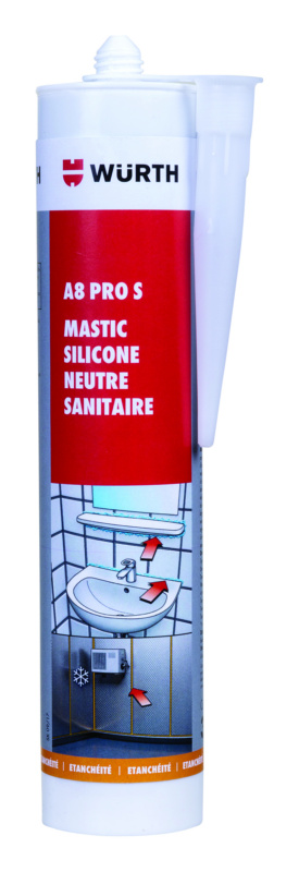 Mastic Silicone neutre A8 PRO pour Professionnels