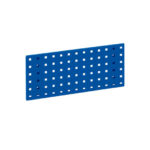 Panneau mural perforé - 495 x 228 mm, Bleu gentiane RAL 5010, 10x10 mm, 38 mm, 1 pcs