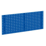 Panneau mural perforé - 991 x 457 mm, Bleu gentiane RAL 5010, 10x10 mm, 38 mm, 1 pcs