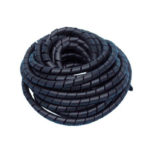 Gaine spirale, standard - Noir, 3.7 mm, 4-20 mm, 0.65 mm, 25 m