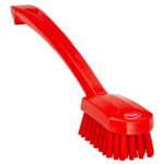 Brosse universelle, poils moyens - Rouge, Polypropylène / acier inoxydable, Polyester, 260 x 40 mm, 1 pcs