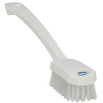 Brosse universelle, poils moyens - Blanc, Polypropylène / acier inoxydable, Polyester, 260 x 40 mm, 1 pcs
