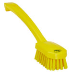 Brosse universelle, poils moyens - Jaune, Polypropylène / acier inoxydable, Polyester, 260 x 40 mm, 1 pcs