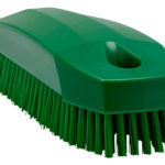 Brosse à main/brosse à ongles S, poils durs - Vert, Polypropylène. acier inoxydable, Polyester, 130 mm, 1 pcs