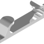 Chaumard droit inox A4 - 4 pcs