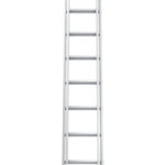 Echelle à coulisse en aluminium avec traverse - 2 x 10, 2.98-4.96 m, 0.85 m, 64 mm x 25 mm, 1 pcs