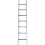 Echelle à coulisse en aluminium avec traverse - 2 x 12, 3.55-6.09 m, 1.05 m, 73 mm x 25 mm, 1 pcs