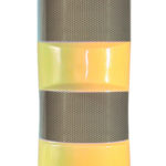 Traffic reflector post - Plastique, Jaune, 200 mm, 750 mm, 1 pcs