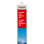 Mastic d'étanchéité et de collage polyvalent Mastic PU marine - Noir, -40 à 80 °C, Huiles minérales. Combustibles. Huiles végétales. Huiles animales. Huiles, 310 ml, 1 pcs