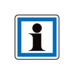 Panneaux de type CE - CE3a, RA1/A, Bleu. Blanc, 350 mm, 1 pcs