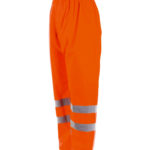 Pantalons de pluie haute visibilité - Orange, M, 100% polyester, 1 pcs