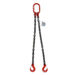 Elingues pré-montées 2 brins - 1 m, Crochet à chape avec linguet (type 1), 6 mm, 1600 kg, 1 pcs