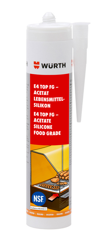 Cartouche joint silicone Wurth, blanc 310 mL - ECURIES DE L'ETOILE