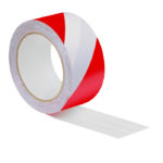 Ruban adhésif pour marquage de signalisation - 33 m, 50 mm, Rouge/blanc, Polychlorure de vinyle - PVC, 1 pcs