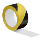 Ruban adhésif pour marquage de signalisation - 33 m, 50 mm, Jaune-noir, Polychlorure de vinyle - PVC, 1 pcs