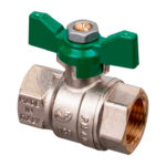Vanne à sphère NF Femelle - Femelle - 1/4 x 1/4 pouce, 1/4pouce, 42.5 mm, 40 bar, 1 pcs