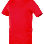 T-shirt Job+ - Rouge, S, 100 % jersey de coton, 1 pcs