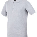 Polo Job+ - Gris, L, 93 % coton. 7 % viscose, 1 pcs