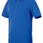 Polo Job+ - Bleu royal, XS, 100 % coton piqué, 1 pcs