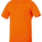 Polo Job+ - Orange, XL, 100 % coton piqué, 1 pcs