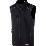 Gilet Softshell City - S, Noir, 94% polyester. 6% élasthanne, 1 pcs