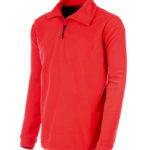 Pull polaire Luca - Rouge, S, 100% polyester, 1 pcs