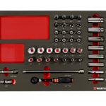 Assortiment système 8.4.1, douille 3/8 pouce - 42 PCS, 8.4.1, 462 x 38 x 335 mm, Aspect carbone, 1 pcs