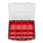 Coffret de rangement à compartiments vide, transparent, SYSKO 8.4.2 - 12 PCS, 4900 g, 8.4.2, 500 x 380 x 140 mm, 1 pcs