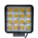 Phare de travail à LED  Carré, 16 x 3 W - Carré, LED 3watts, 10 / 30 V/CC, 16 PCS, 1 pcs