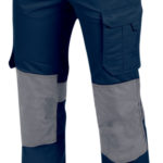 Pantalon Cetus - Bleu foncé. Gris, 44, 38, 65% polyester. 35% coton, 1 pcs